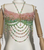 Women Tops Beaded Camisole Vest Bikini Bra Top Body Exaggerated Pearl Neck Bustier Beachwear Lingerie Woman's Club Rave