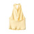 MUJER 2025 Halter Tops for Women Black Satin Backless Top Female Pink Summer Beach Top Woman off Shoulder Camisole Top Women
