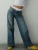 Y2k Vintage Low Rise Jeans for Women Jeans Wide Straight Leg Baggy Jeans Boyfriend Denim Pants with Pocket Streetwear