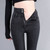 Trendyol Fashion High Waist Plus Fleece Elastic Jeans Women Clothing 2024 Winter Slim Korean Vintage Distressed Pencil Pants