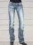 Low-waisted Women Flared Jeans Fashion Vintage Whitish Blue Washable Denim Pants Slim Fit Trousers Female Chic Casual Streetwear