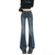 American High Street Spicy Girls Low Waist Jeans Women Autumn Vintage Design Sense Slim Fit Straight Tube Micro Flare Pants