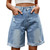 New Women Fashion Ripped Rolled Denim Shorts Vintage Summer High Waisted Hotpants Casual Pockets Ladies Jean Shorts шорты