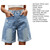 New Women Fashion Ripped Rolled Denim Shorts Vintage Summer High Waisted Hotpants Casual Pockets Ladies Jean Shorts шорты