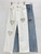 DEAT Women's Jeans High Waist Straight Heart Hollow Out Solid Color Full Diamonds Denim Pants 2026 Summer New Fashion 29L7772