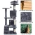 Cat Tree Cat Tower Condominium with Condominium and Hanging Ball and Scratching Post, Large Cat House for Kittens and Cats