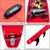 Iboard 11' Red Drop Stitch Inflatable Stand-Up Paddle Board for Ocean Waters Surfing Accessory