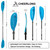 Sup Stand up Paddle Board Accessories Fiberglass Shaft Paddle Surfboard Oar Accessory 3 Section Stand up Paddle