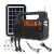 Solar Panel with 3pcs LED Bulb Highlight Power Generator Kit Energy Saving Solars Lighting with FM Radio for Outdoor Camping