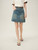 FSLE Academy Style Denim Skirt For Women's 2024 New Summer A-line High Waisted Short Blue Women Shorts Casual Skirt 24FS12171