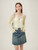 FSLE Academy Style Denim Skirt For Women's 2024 New Summer A-line High Waisted Short Blue Women Shorts Casual Skirt 24FS12171