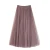 Women Mesh Elastic Tutu Skirt Beach Spring Summer Korean High Waist Fashion Pleated Long Skirt Black White Tulle Skirts LSK010