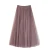 Women Mesh Elastic Tutu Skirt Beach Spring Summer Korean High Waist Fashion Pleated Long Skirt Black White Tulle Skirts LSK010