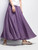 Women's Elegant High Waist Linen Maxi Skirt 2024 Summer Ladies Casual Elastic Waist 2 Layers Skirts saia feminina