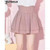 Japanese Lolita Skirts Ruffled Pleated Plaid Skirt Women 2025 Spring New Elastic High Waist Slimming Gentle Mini Skirt Culottes