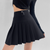 Mini Skirt Women Spring and Summer Original Letter Embroidery Elastic Waist Pleated Skirt A-line Skirt White Black