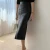 CM.YAYA Women High Waist PU Leather Vintage Straight Split Skirt 2025 Winter Street Pockets Basic Club Party Long Midi Skirts