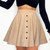 Fashion Corduroy Mini Skirts for Women Single Breasted Skirt Woman Autumn Winter Chic High-Waisted Umbrella Skirts Female