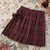 Zoki Jk Women Plaid Skirt Summer High Waist Adjust Button Girls Pleated Skirt Japan Student Cute Blue Bow School Mini Skirts