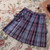 Zoki Jk Women Plaid Skirt Summer High Waist Adjust Button Girls Pleated Skirt Japan Student Cute Blue Bow School Mini Skirts