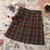 Zoki Jk Women Plaid Skirt Summer High Waist Adjust Button Girls Pleated Skirt Japan Student Cute Blue Bow School Mini Skirts