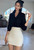 WOMENGAGA  Fashion Mini Skirts Korea 2024 Autumn/Winter New High Waist Tight Simple Solid Color Hip Wrapped Short Skirts 3JAB