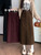 Vintage High Waist Winter Long Skirts For Women Elegant Office Wear Solid Corduroy Pencil Skirt With Belt Wrap Falads Largas