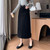 Vintage High Waist Winter Long Skirts For Women Elegant Office Wear Solid Corduroy Pencil Skirt With Belt Wrap Falads Largas