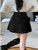 American Retro Spicy Bow Corduroy Pleated Skirt Woman Autumn Winter College Style Sweet Mini Skirts Female