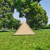 1 Person Hiking Camping Tent Ultralight Rodless Pyramid Tent 4 Season Backpack Tent Outdoor Waterproof Awnings Sun Shlelter Tent