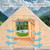 Inflatable camping tent 4-8 people with windows portable water-resistant camping tent  Four season tents