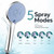 1/2/3 Portable Household Shower Fixture Handheld Type with 5 Adjustable Water Speeds Pressure Boost Function Large Water Outlet