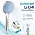 1/2/3 Portable Household Shower Fixture Handheld Type with 5 Adjustable Water Speeds Pressure Boost Function Large Water Outlet