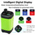 Portable Camping Shower Rechargeable with Intelligent Digital Display IPX7 Outdoor Camp Pump for Hiking Travel Car Pet