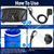 Portable Camping Shower with LED Display 2400mAh Battery 180min Use 4 Shower Modes Adjustable Water Pressure Quick Connect Outdo