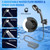 Portable Camping Shower with LED Display 2400mAh Battery 180min Use 4 Shower Modes Adjustable Water Pressure Quick Connect Outdo