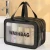 Dry wet separation sports swimming storage bag portable fitness bag, transparent waterproof pouch cosmetics organizer travel bag