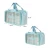Dry wet separation sports swimming storage bag portable fitness bag, transparent waterproof pouch cosmetics organizer travel bag