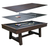 Style Pool Table 7ft 8ft 9ft Billiards with Dining Top and Table Tennis 3 in 1 with Bench for House