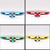 Regail 3 Star  High Elastic Colors Table Tennis Racket  Carry Bag Beginners Blue/red/green Ping Pong Paddle  Welcome OEM