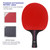 LOKI K4 Professional Training Ping Pong Bat Paddle 6.6mm Thickness 7 Ply Table Tennis Racket with logo Printing for Sale