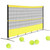 3.6*1.8m/1.85*2.05m Portable Tennis Training Net Foldable Easy Carry Rebound Serve Practice Durable Iron Construction Multicolor