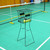 Portable Easy-to-Set-Up Wheeled Iron No-Bending Ball Picker for Tennis and Pickleball Storage Cart