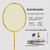 Badminton Racket Competition-Grade Master 4U Tournament-Specific Hard High-Pound Reinforced Carbon-Fiber Single Racket 82g G5