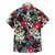 Hawaiian Beach Men's Short Sleeve Shirt with Plant Print Pattern Boy's Short Sleeve Lapel Casual Shirt Fashionable Tops