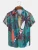 Hawaiian Beach Men's Short Sleeve Shirt with Plant Print Pattern Boy's Short Sleeve Lapel Casual Shirt Fashionable Tops
