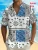Hawaii Shirts For Men 3D Graphic Short-sleeved T-shirt Casual Lapel Buttons Male Tops Summer Oversized Bohemian Man Tees