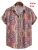Hawaii Shirts For Men 3D Graphic Short-sleeved T-shirt Casual Lapel Buttons Male Tops Summer Oversized Bohemian Man Tees