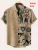 Hawaii Shirts For Men 3D Graphic Short-sleeved T-shirt Casual Lapel Buttons Male Tops Summer Oversized Bohemian Man Tees