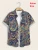 Hawaii Shirts For Men 3D Graphic Short-sleeved T-shirt Casual Lapel Buttons Male Tops Summer Oversized Bohemian Man Tees